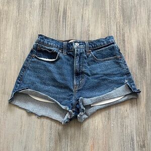 Abercrombie & Fitch Dark Blue Jean Shorts